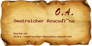 Oestreicher Azucséna névjegykártya